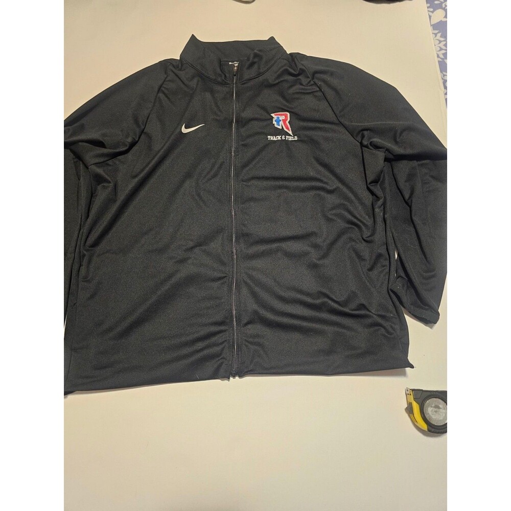 Nike Dri-FIT Roncalli High School Track Field Jacket Mens 2XL Indiana Black